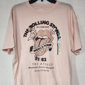 The Rolling stones world tour shirt women's medium faded